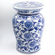Blue-Garden-Begonia-Porcelain-Stool-–-Hand-Painted-Indoor/Outdoor-Accent-Outdoor-Tables