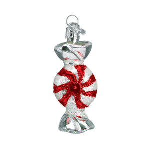 Peppermint Candy Glass Ornament