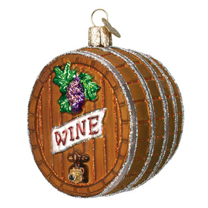 Wine Barrel Ornament by Old World Christmas