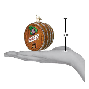 Wine Barrel Ornament by Old World Christmas
