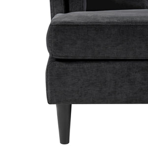 Chaise Lounge Sofa Bed With Dual Layer Armrests For Living Room