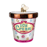 Ice Cream Carton Glass Ornament by Old World Christmas