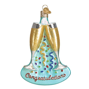 Champagne Toast Ornament