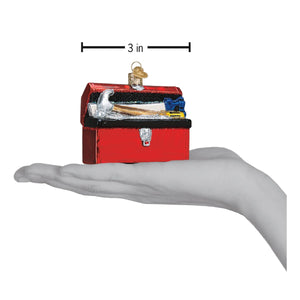 Toolbox Ornament 3 x 3 x 1.75 Inches