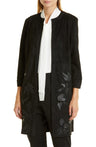 Misook Faux Suede Jacket in Black, Size Medium