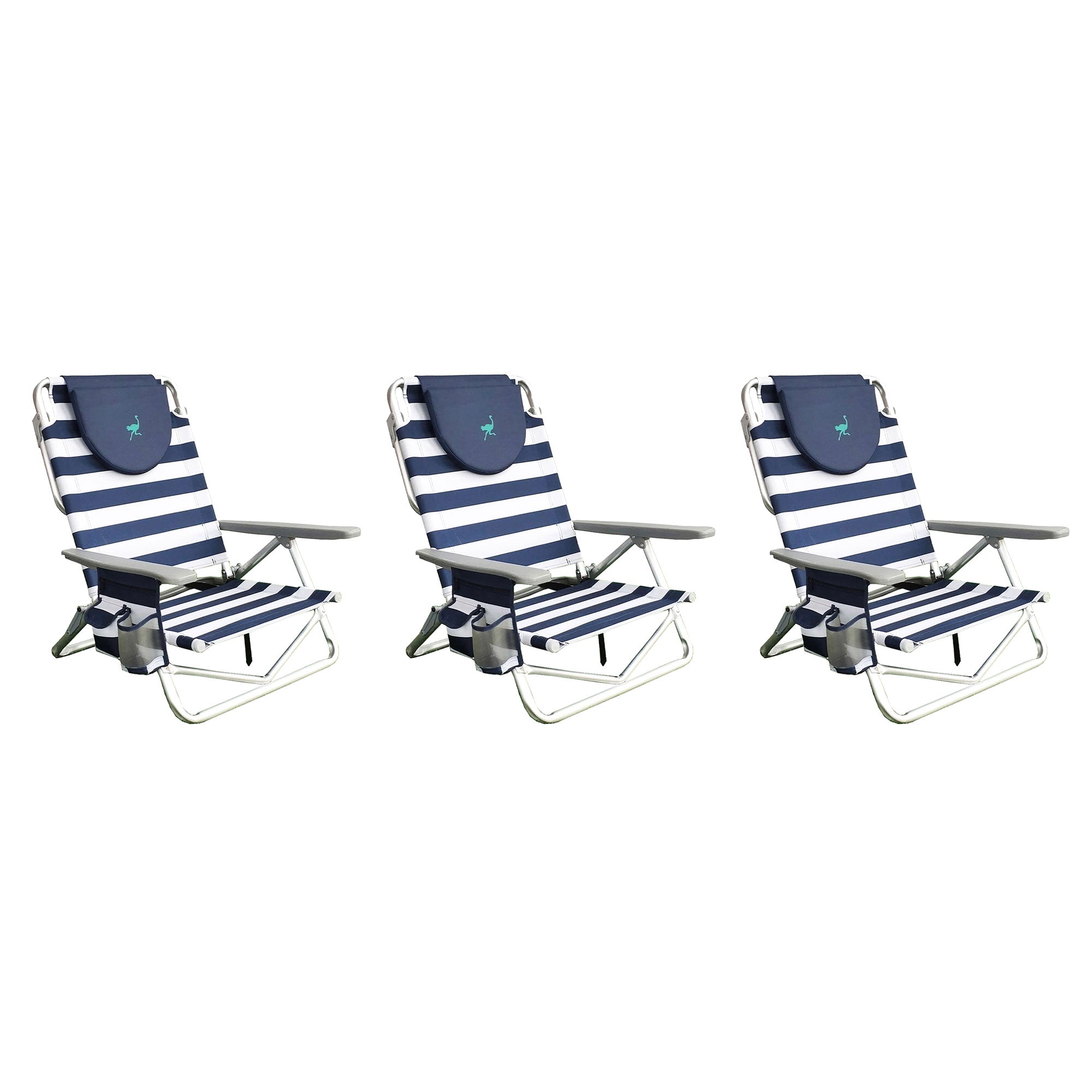 Ostrich-on-Your-Back-Sand-Beach-6-Inch-Off-the-Ground-Lounge-Chair-(3-Pack)-Chairs-&-Seating