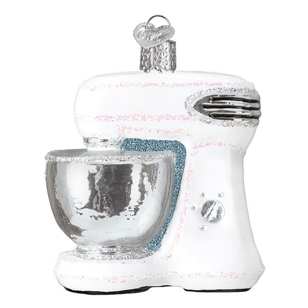 White Mixer Ornament by Old World Christmas