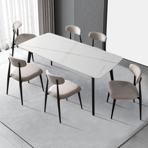 Modern Dining Chairs Set of 2 Light Grey