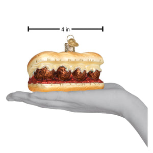 Meatball Sandwich Christmas Ornament