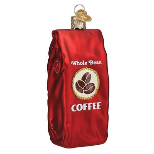 Bag Of Coffee Beans Christmas Ornament