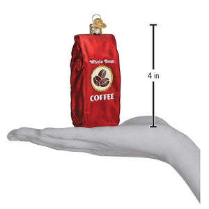 Bag Of Coffee Beans Christmas Ornament