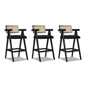 29.5' The Bergenholt Woven Resin Bar Stool Trio Set of 3