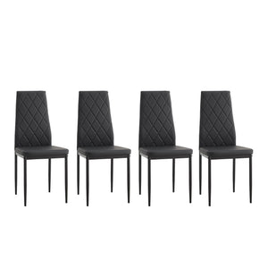 Modern Dining Chair With Diamond Design