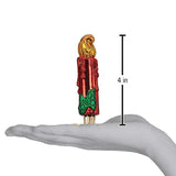 Red Clip-On Candle Ornament 4 x 1.25 x 1 Inches