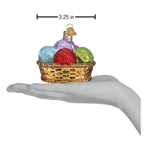 Basket Of Yarn Ornament by Old World Christmas