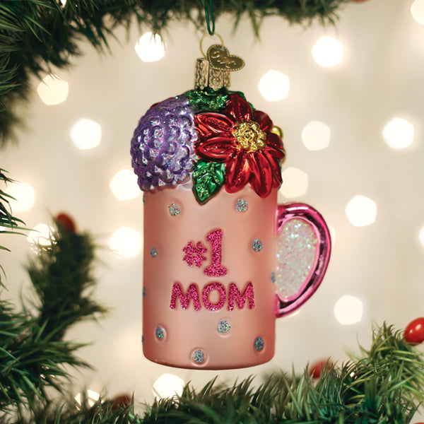 Old World Christmas Best Mom Mug Ornament