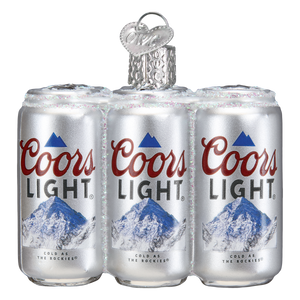 Coors Light Six Pack Christmas Ornament