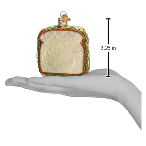 Ham And Cheese Sandwich Christmas Ornament