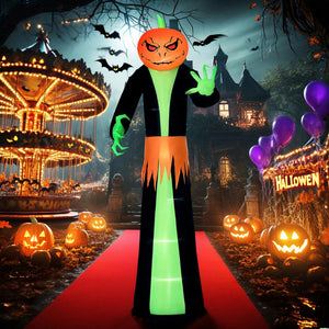 Halloween Inflatable Outdoor Decorations Pumpkin Head Ghost