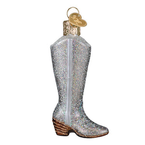 Glittered Boot Ornament