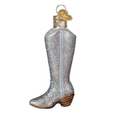 Glittered Boot Ornament