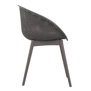 2 Piece Durable Single Chair With Hollow Out Design