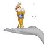Glass Of Blue Moon Beer Ornament