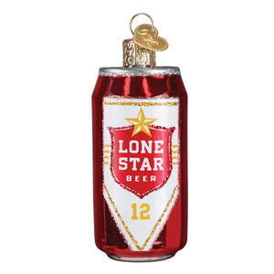 Lone Star Beer Can Christmas Ornament