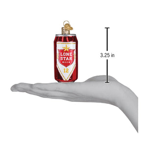 Lone Star Beer Can Christmas Ornament