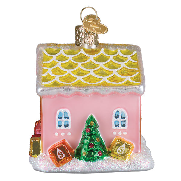 Starburst Cottage Christmas Ornament