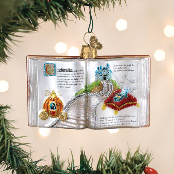 Cinderella Book Ornament by Old World Christmas