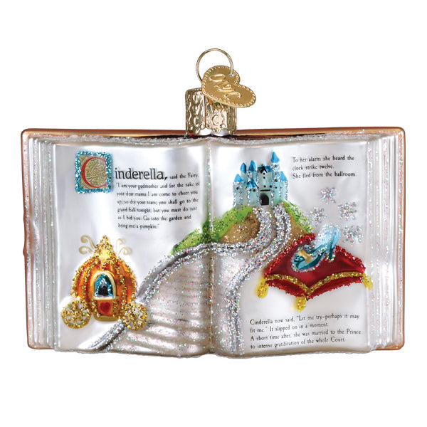 Cinderella Book Ornament by Old World Christmas