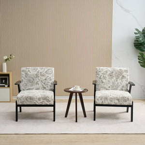 Mid-Century Modern Lounge Armchair - Seat Cushion (Beige + Grey)