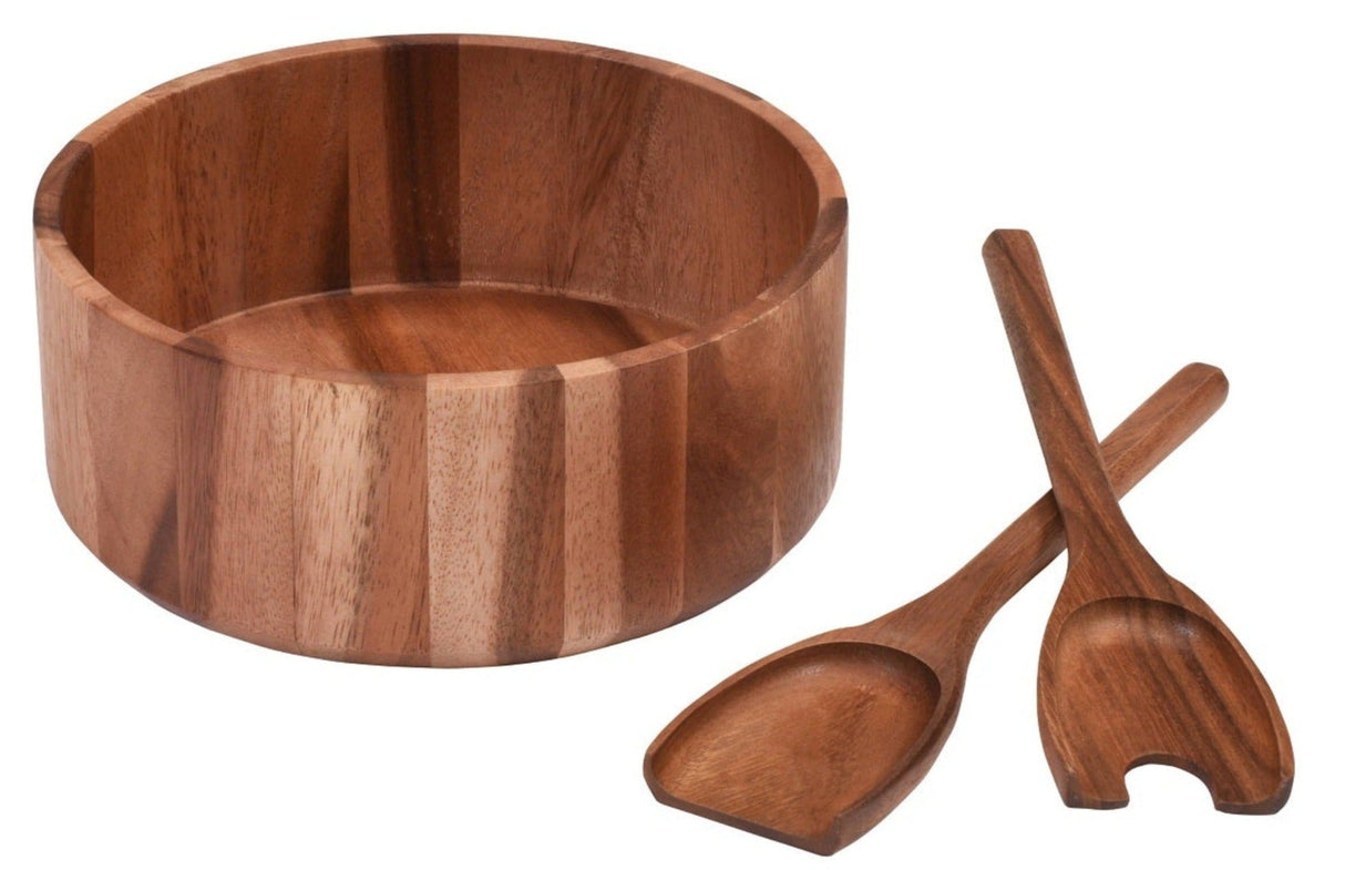 Large Salad Bowl with Servers - 327B3
