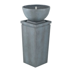 Zen Bowl Water Fountain, Outdoor Bird Feeder / Bath Fountains, Relaxing Water Feature For Garden