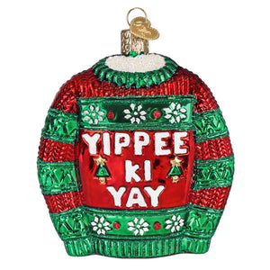 Yippee Ki Yay Sweater Ornament