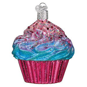 Shimmering Pink Cupcake Ornament