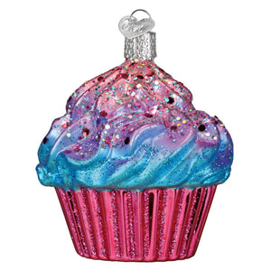 Shimmering Pink Cupcake Ornament