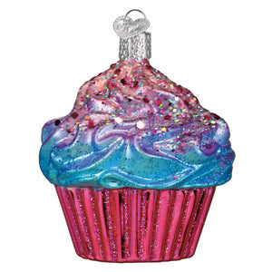 Shimmering Pink Cupcake Ornament