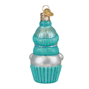 Snow Baby Cupcake Boy Ornament