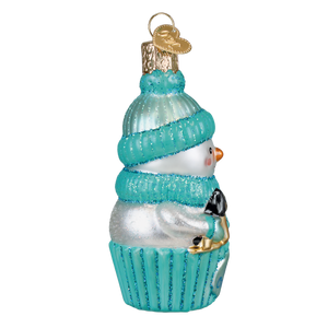 Snow Baby Cupcake Boy Ornament