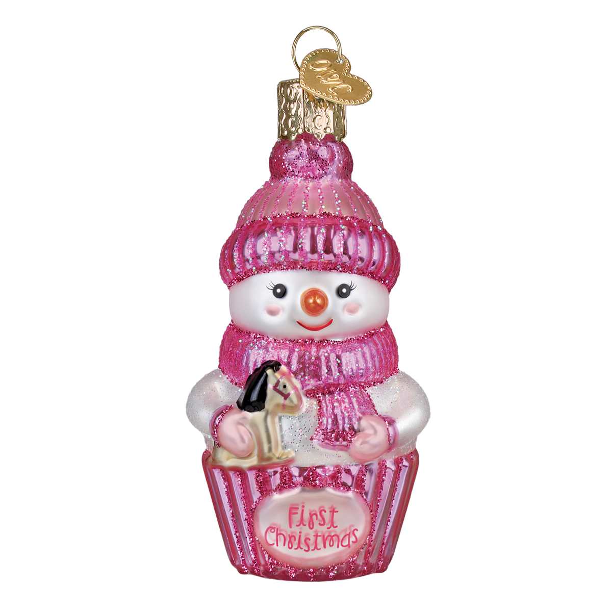 Snow Baby Cupcake Girl Ornament