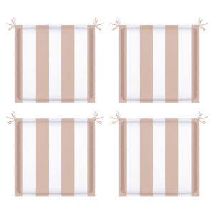 4PCS Outdoor Patio Seat Cushion Replacement with Ties