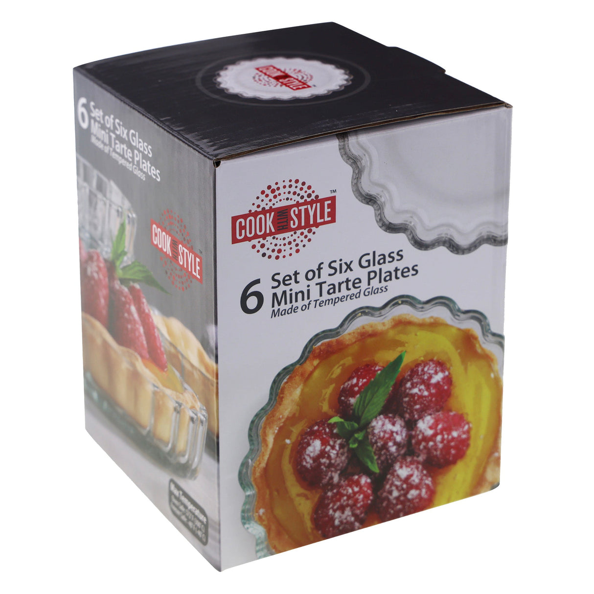 S/6 Mini Glass Pie Plate Set