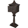 Cast Aluminum Mailbox with Durable Construction – Dark Brown, Black, or White