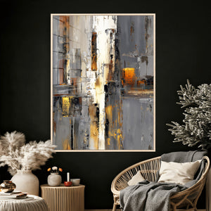 Abstract Urban Reflection Wall Art Canvas Print