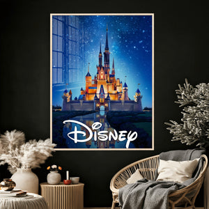 Disney Castle Wall Art – Framed Magic Kingdom Canvas
