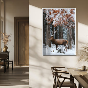 Serene Landscape Wall Art Canvas Print – Framed Winter