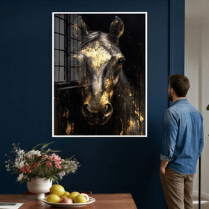 Abstract Horse Wall Art Canvas Print – Painting Style