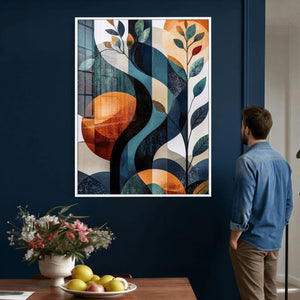 Abstract Flower Wall Art Canvas Print